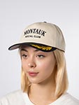 Бейсболка AMERICAN NEEDLE арт. 24002A-MONT Montauk Social Club Club Captain (кремовый / черный)